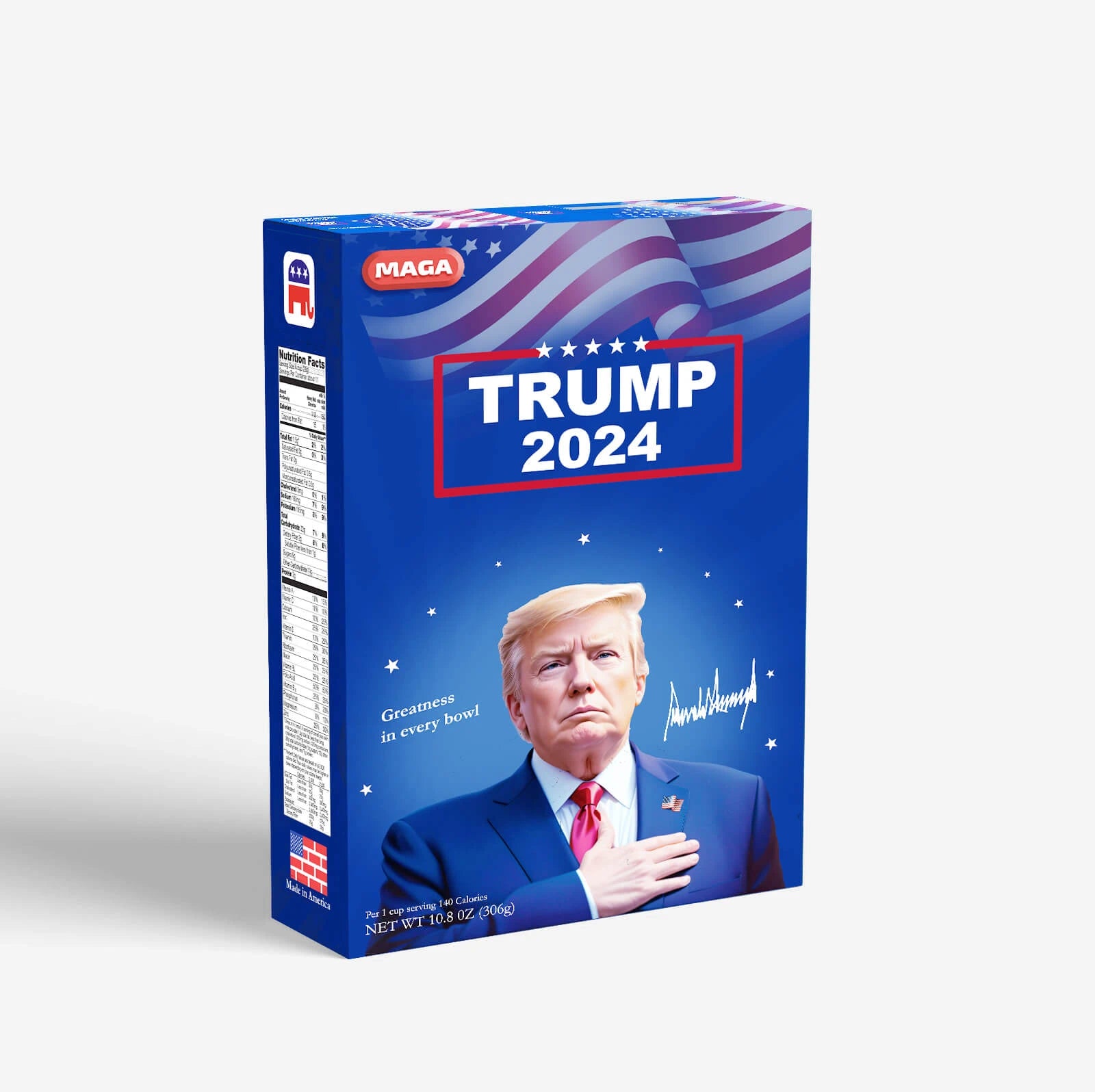 TRUMP CEREAL (Blue Box)